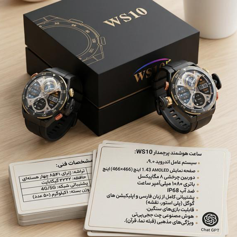 ساعت هوشمند سیمکارت خور مدل WS10 شرکت ویسمی