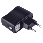 آداپتور شارژر دیواری تک‌پورت USB مشکی